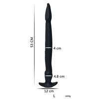 12.2in 15.94in 20.87in Snake Long Huge Animal Luminous Dildo For Anus