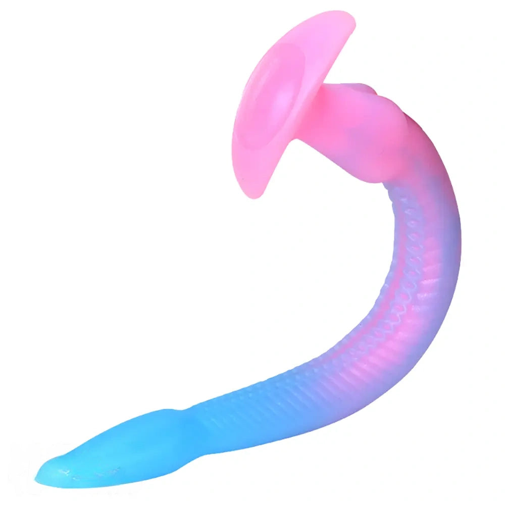 12.2in 15.94in 20.87in Snake Long Huge Animal Luminous Dildo For Anus