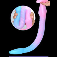 12.2in 15.94in 20.87in Snake Long Huge Animal Luminous Dildo For Anus