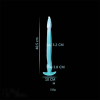 12.2in 15.94in 20.87in Snake Long Huge Animal Luminous Dildo For Anus