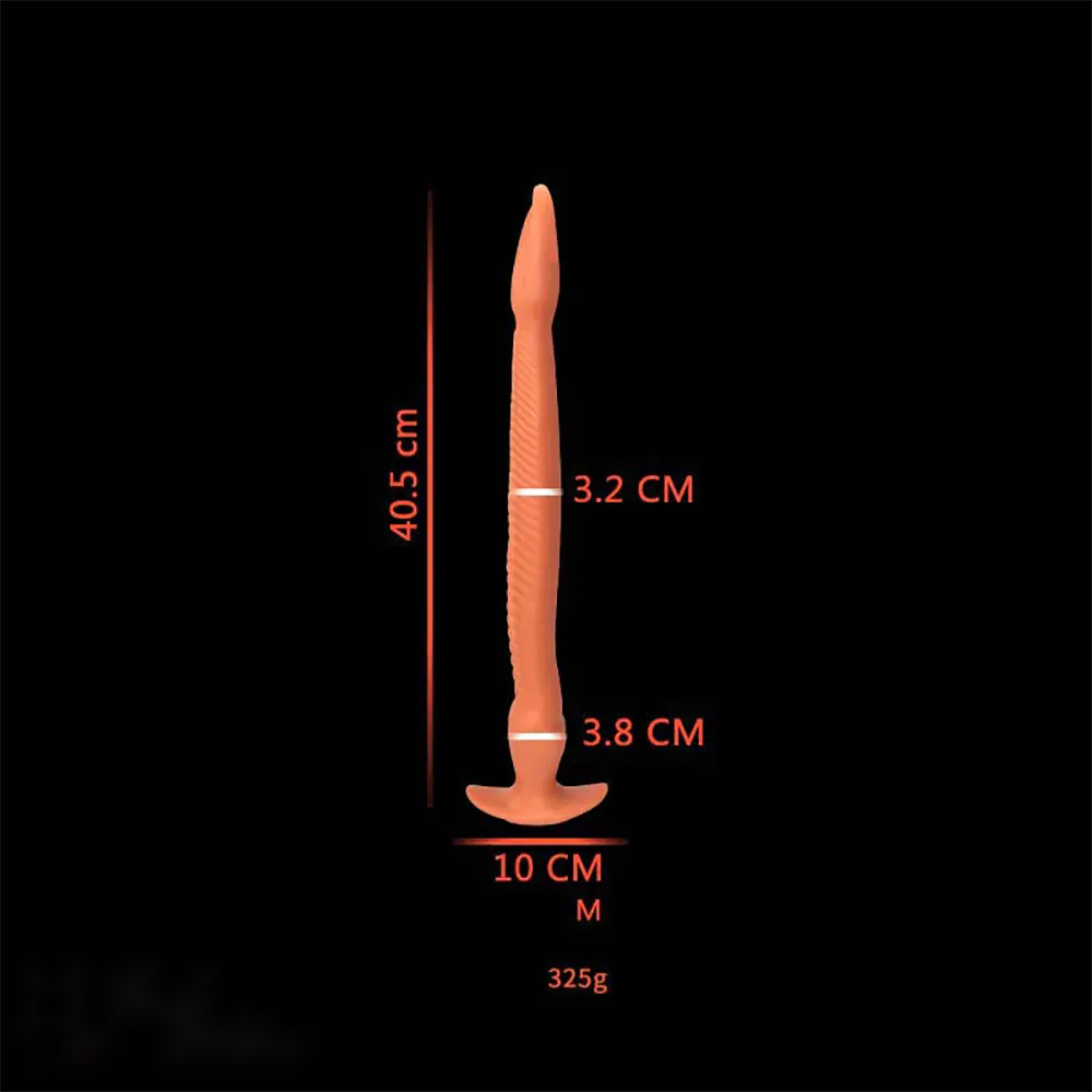 12.2in 15.94in 20.87in Snake Long Huge Animal Luminous Dildo For Anus