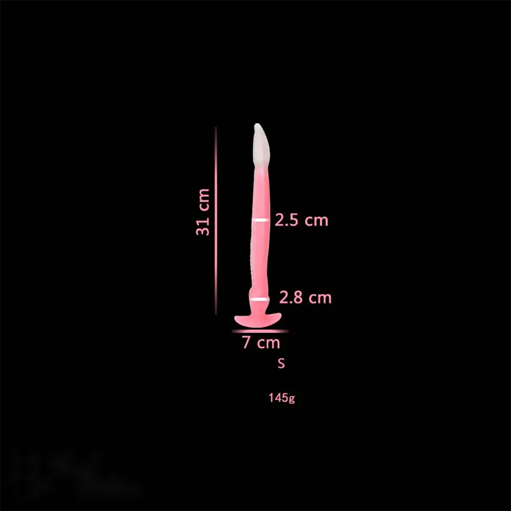 12.2in 15.94in 20.87in Snake Long Huge Animal Luminous Dildo For Anus