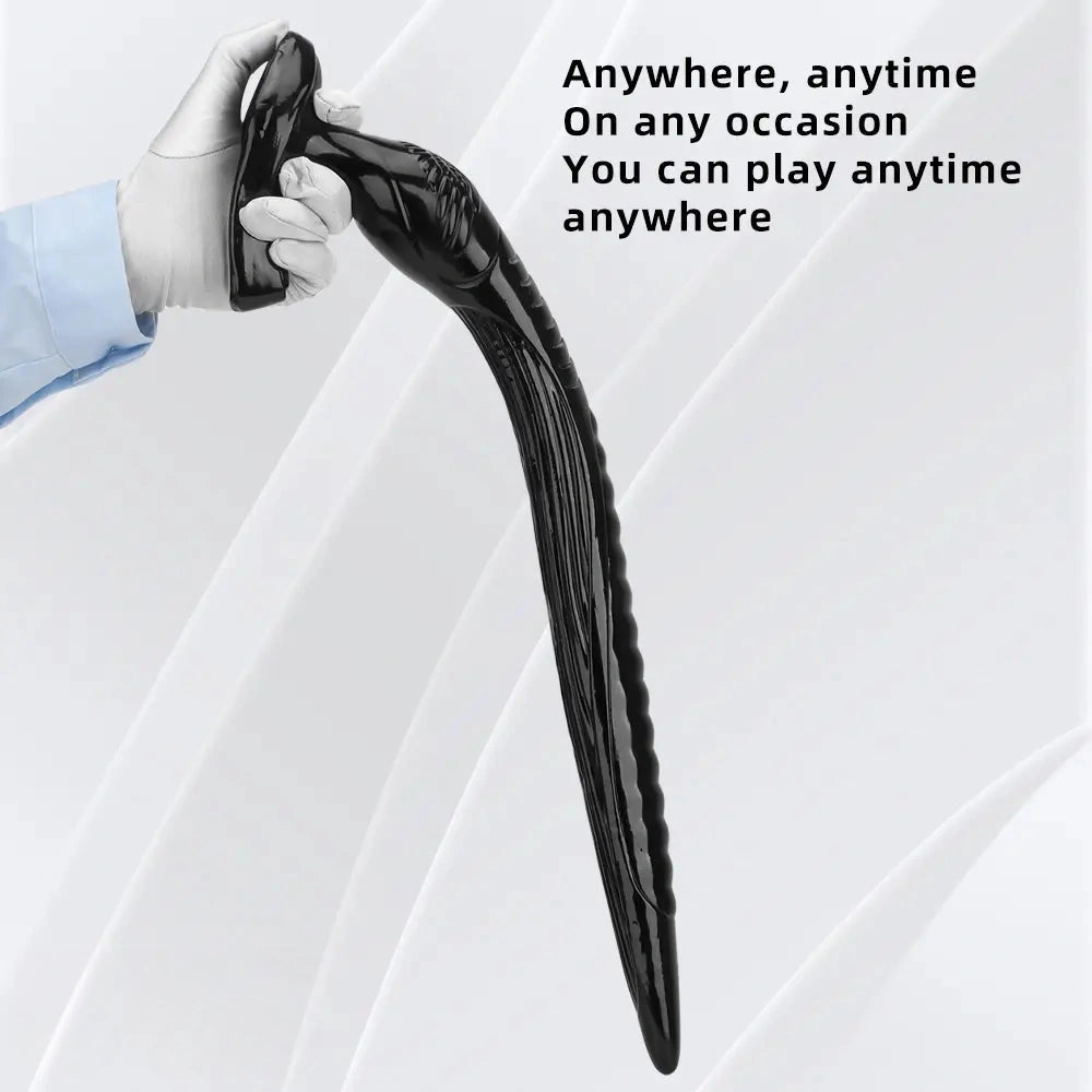 12.2in 16.14in 20.07in Black Super Long Large Out Anal Plug Female Dildo
