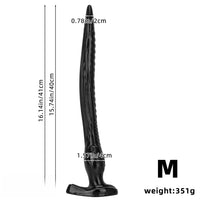 12.2in 16.14in 20.07in Black Super Long Large Out Anal Plug Female Dildo