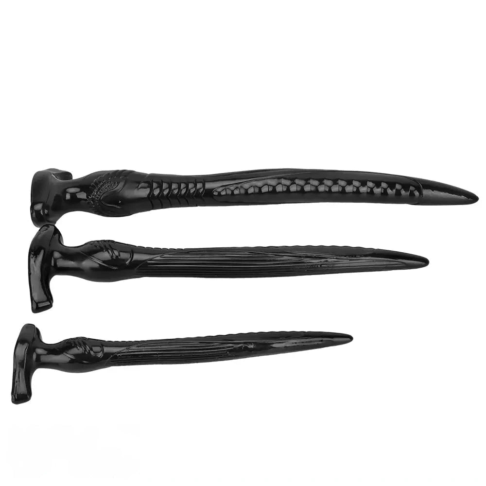 12.2in 16.14in 20.07in Black Super Long Large Out Anal Plug Female Dildo
