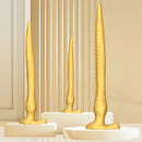 12.2in 16.14in 20.07in Gold Silicone Super Long Anal Dilator Dildo Huge Cock