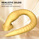 12.2in 16.14in 20.07in Gold Silicone Super Long Anal Dilator Dildo Huge Cock