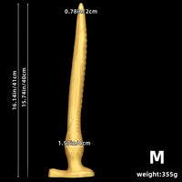 12.2in 16.14in 20.07in Gold Silicone Super Long Anal Dilator Dildo Huge Cock