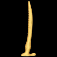 12.2in 16.14in 20.07in Gold Silicone Super Long Anal Dilator Dildo Huge Cock