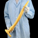 12.2in 16.14in 20.07in Gold Silicone Super Long Anal Dilator Dildo Huge Cock