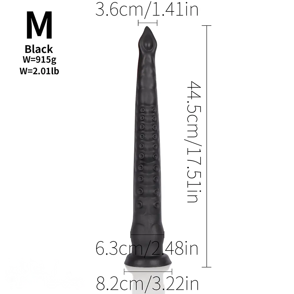12.2in 17.51in 21.45in Long Tentacle Monster Huge Silicone Dildo