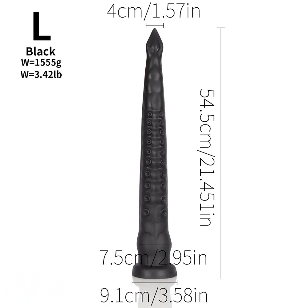 12.2in 17.51in 21.45in Long Tentacle Monster Huge Silicone Dildo