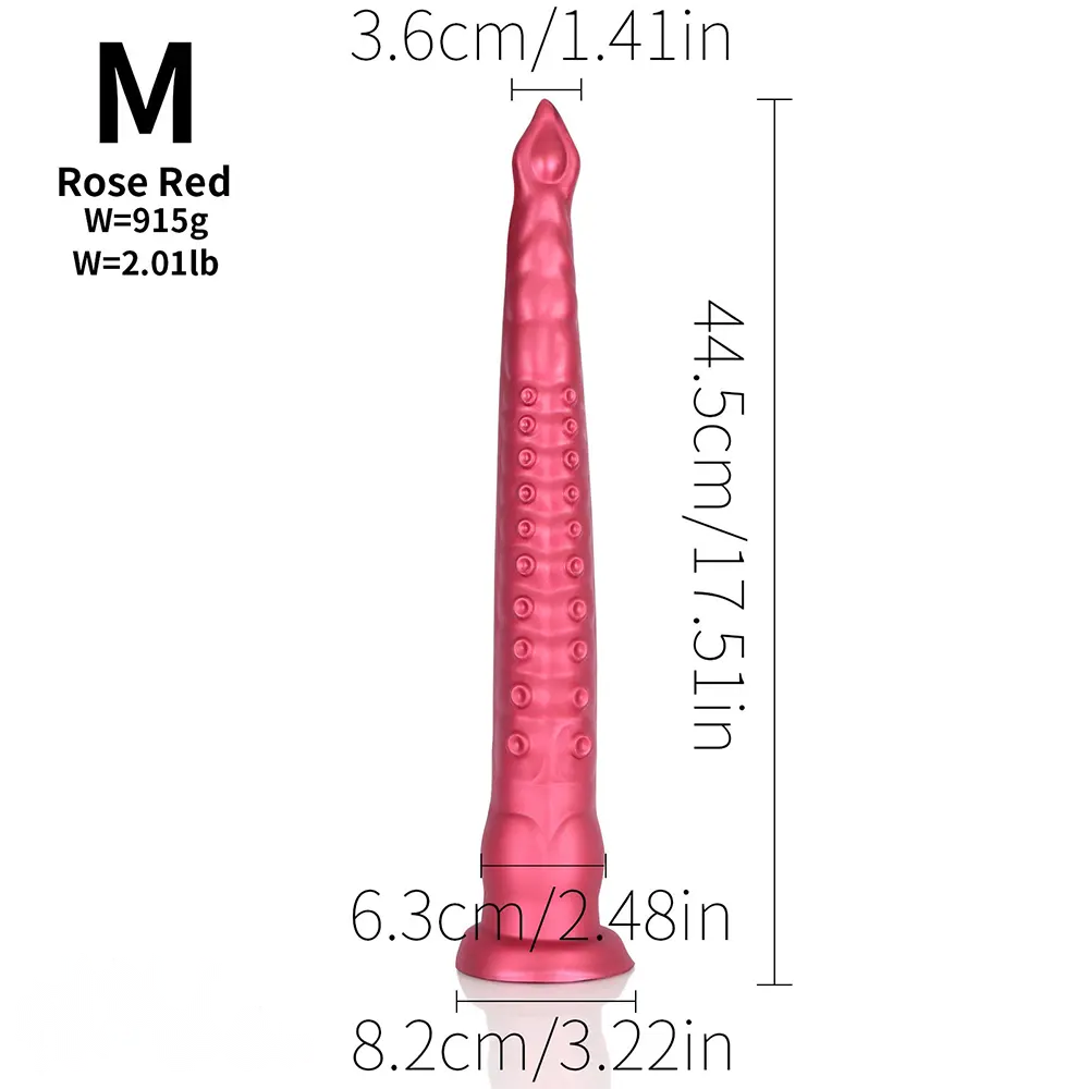 12.2in 17.51in 21.45in Long Tentacle Monster Huge Silicone Dildo