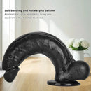 12.2in Big Black PVC Cock Dildo Suction Cup Hand-Free Play Gay Penis