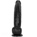 12.2in Big Black PVC Cock Dildo Suction Cup Hand-Free Play Gay Penis