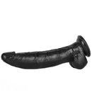 12.2in Big Black PVC Cock Dildo Suction Cup Hand-Free Play Gay Penis