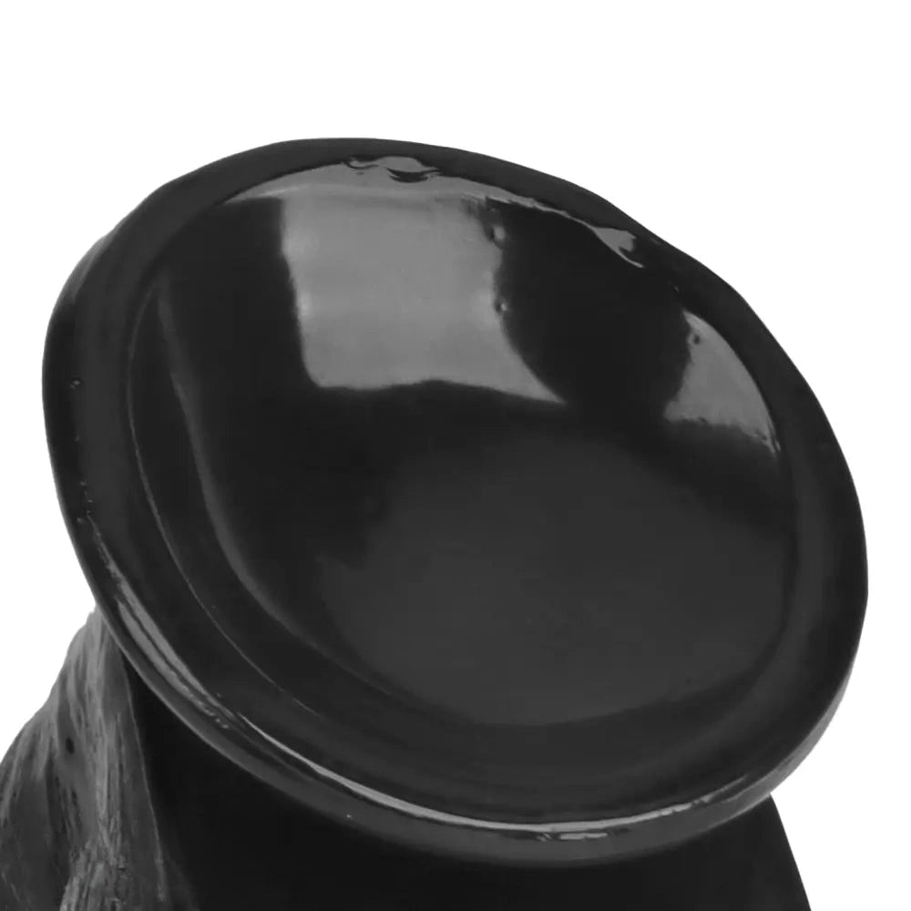 12.2in Big Black PVC Cock Dildo Suction Cup Hand-Free Play Gay Penis