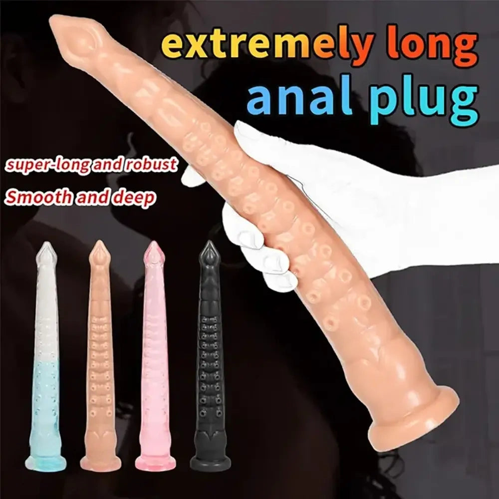 12.2in Big Butt Plug Tentacle Monster Anal Dildo For Dilation Training