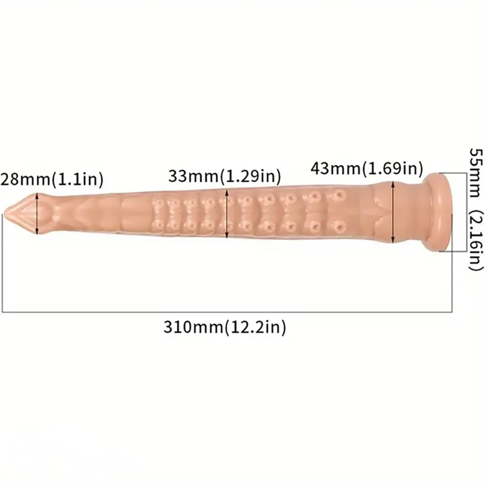 12.2in Big Butt Plug Tentacle Monster Anal Dildo For Dilation Training