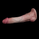 12.2in Dual Density Silicone Soft Big Dildo Lifelike Sex Toy For Women Men