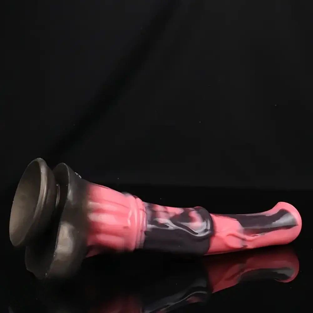 12.2in Genuine Leather Harness Strapon Horse Squirting Silicone Dildo