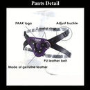 12.2in Genuine Leather Harness Strapon Horse Squirting Silicone Dildo