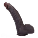 12.2in Real Feeling Skin Silicone Soft Big Dildo For Hands-Free Play Big Cock
