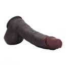 12.2in Real Feeling Skin Silicone Soft Big Dildo For Hands-Free Play Big Cock