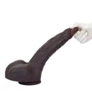 12.2in Real Feeling Skin Silicone Soft Big Dildo For Hands-Free Play Big Cock