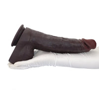 12.2in Real Feeling Skin Silicone Soft Big Dildo For Hands-Free Play Big Cock