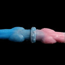 12.2in Silicone Double Ended Knot Dog Big Soft Dildo For Lesbian