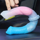 12.2in Silicone Double Ended Knot Dog Big Soft Dildo For Lesbian