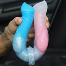 12.2in Silicone Double Ended Knot Dog Big Soft Dildo For Lesbian