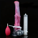 12.2in Silicone Huge Fantasy Purple Horse Squirting Penis Dildo