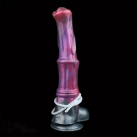 12.2in Silicone Huge Fantasy Purple Horse Squirting Penis Dildo