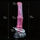 12.2in Silicone Huge Fantasy Purple Horse Squirting Penis Dildo