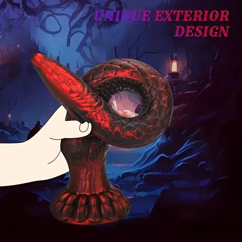 12.2in Silicone Monster Snake Octopus Dildo Prostate Training Adult Sex Toy