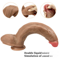 12.2in Simulated Dildo Female Thick Large Wearable Couple Orgasm
