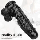 12.2in Super Big Thick Realistic Black Dildo BDSM Sex Toy For Anal Sex