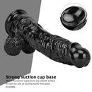 12.2in Super Big Thick Realistic Black Dildo BDSM Sex Toy For Anal Sex