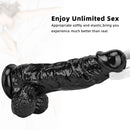 12.2in Super Big Thick Realistic Black Dildo BDSM Sex Toy For Anal Sex