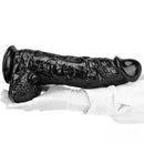 12.2in Super Big Thick Realistic Black Dildo BDSM Sex Toy For Anal Sex