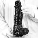 12.2in Super Big Thick Realistic Black Dildo BDSM Sex Toy For Anal Sex