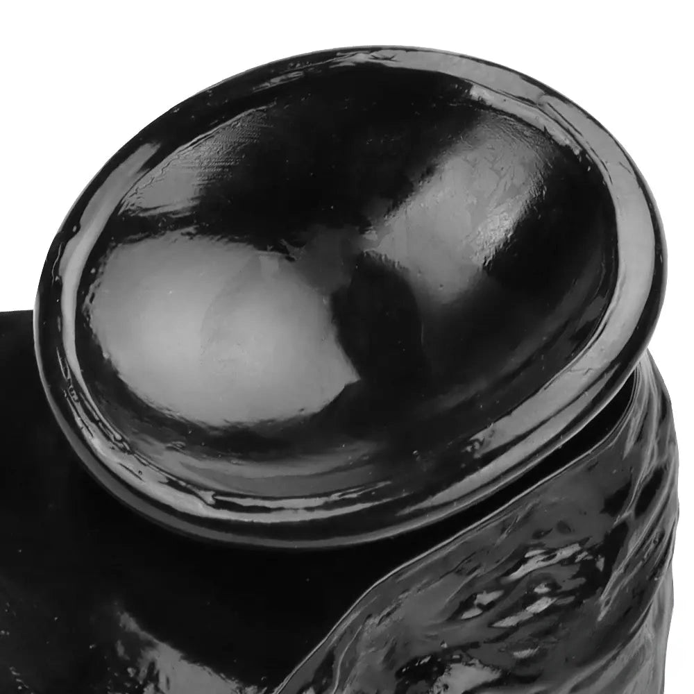 12.2in Super Big Thick Realistic Black Dildo BDSM Sex Toy For Anal Sex