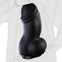 12.2in Super Thick Huge Black Rooster Penis Dildo With Suction Cup Anal Toy