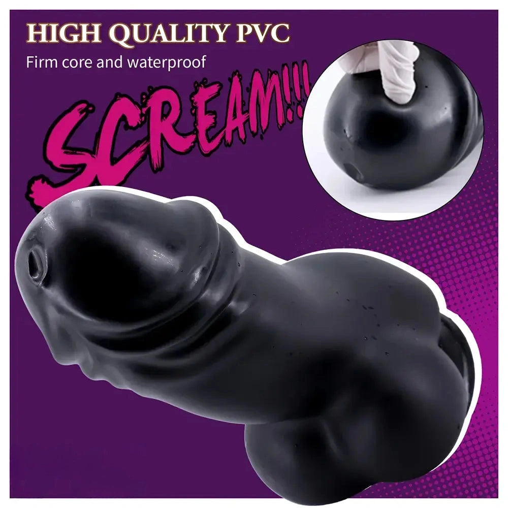 12.2in Super Thick Huge Black Rooster Penis Dildo With Suction Cup Anal Toy