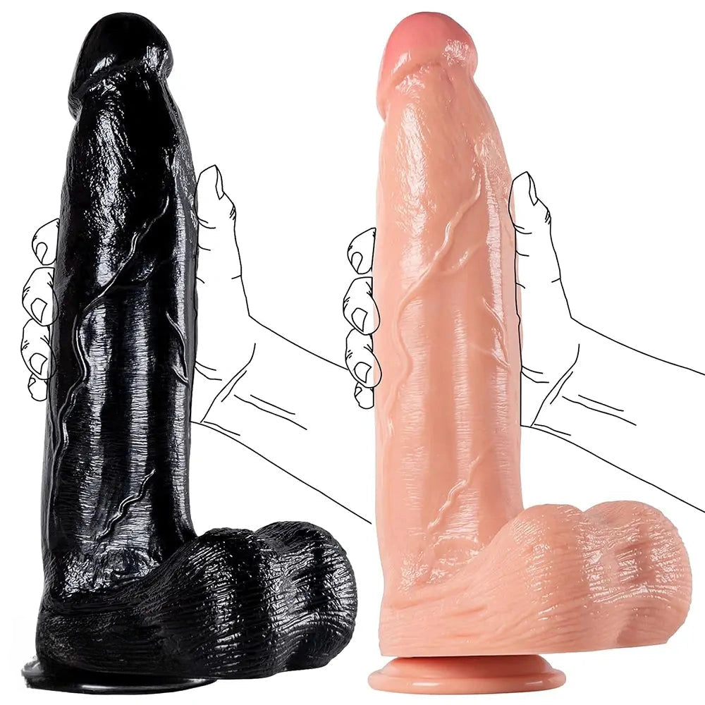 12.2in Thick Huge Real Skin Feeling Dildo Female Male Sexy Product