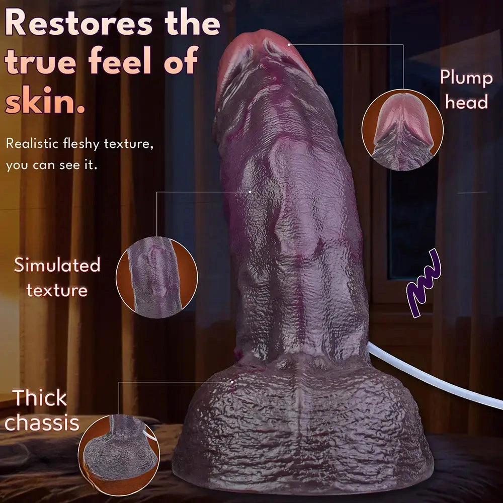 12.36in Dual Density Ejaculating Big Real Dildo For Vaginal and G-Spot Penis