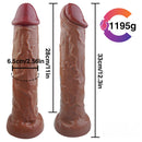 12.3in Lifelike Long Strong Dildo With Powerful Sucker