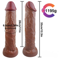 12.3in Lifelike Long Strong Dildo With Powerful Sucker